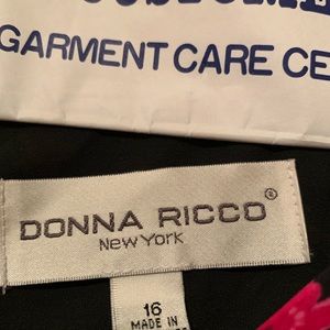 Donna Ricco Dresses - Donna Ricco Black and fushia dress Donna Ricco Dresses - Donna Ricco Black and fushia dress